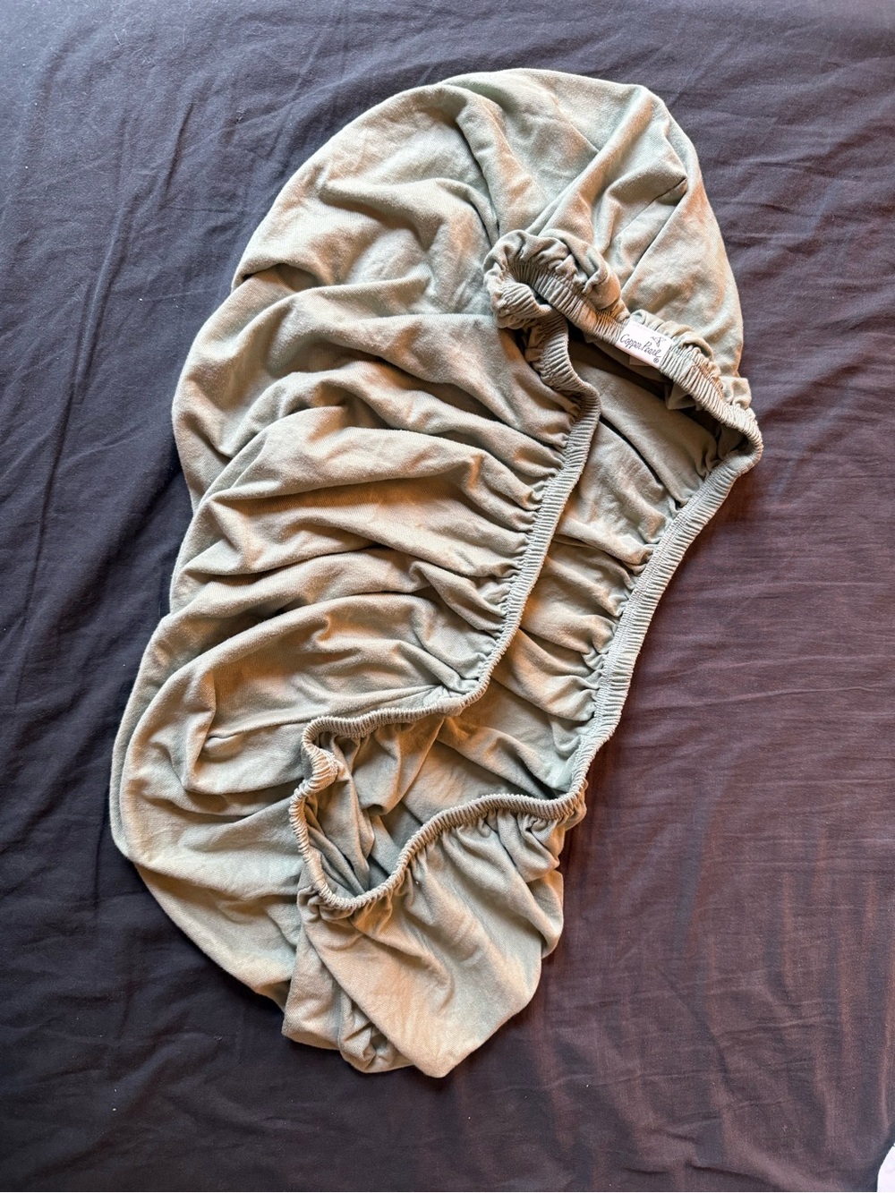 Changing pad covers- Sage Green Jersey Knit, White Cotton